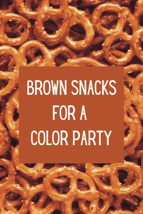 food brown snacks for color party